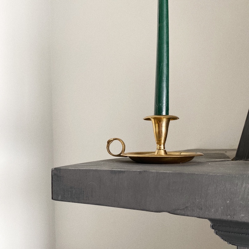 Vintage Brass Candle Holder